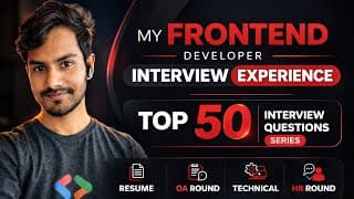 My Frontend Developer Interview Experience at Good Startups | Resume, OA, Technical & HR Round