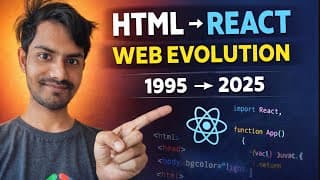How Websites Evolved (1995 β 2025) | HTML, CSS, JS, React