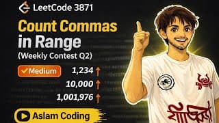 LeetCode 3871 | Count Commas in Range II (Weekly Contest Q2) | Best O(log1000n) Trick